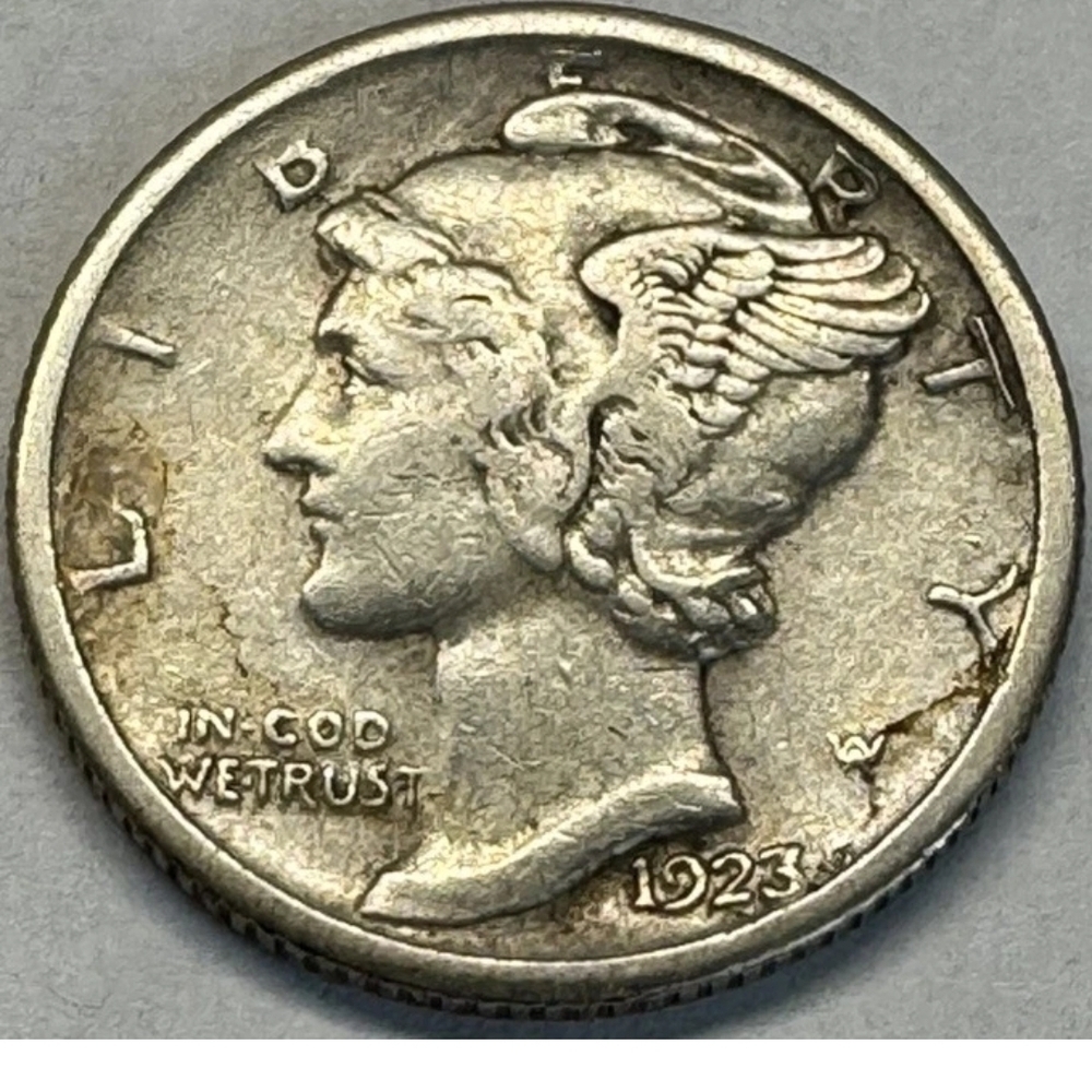 1923 Liberty Mercury Dime